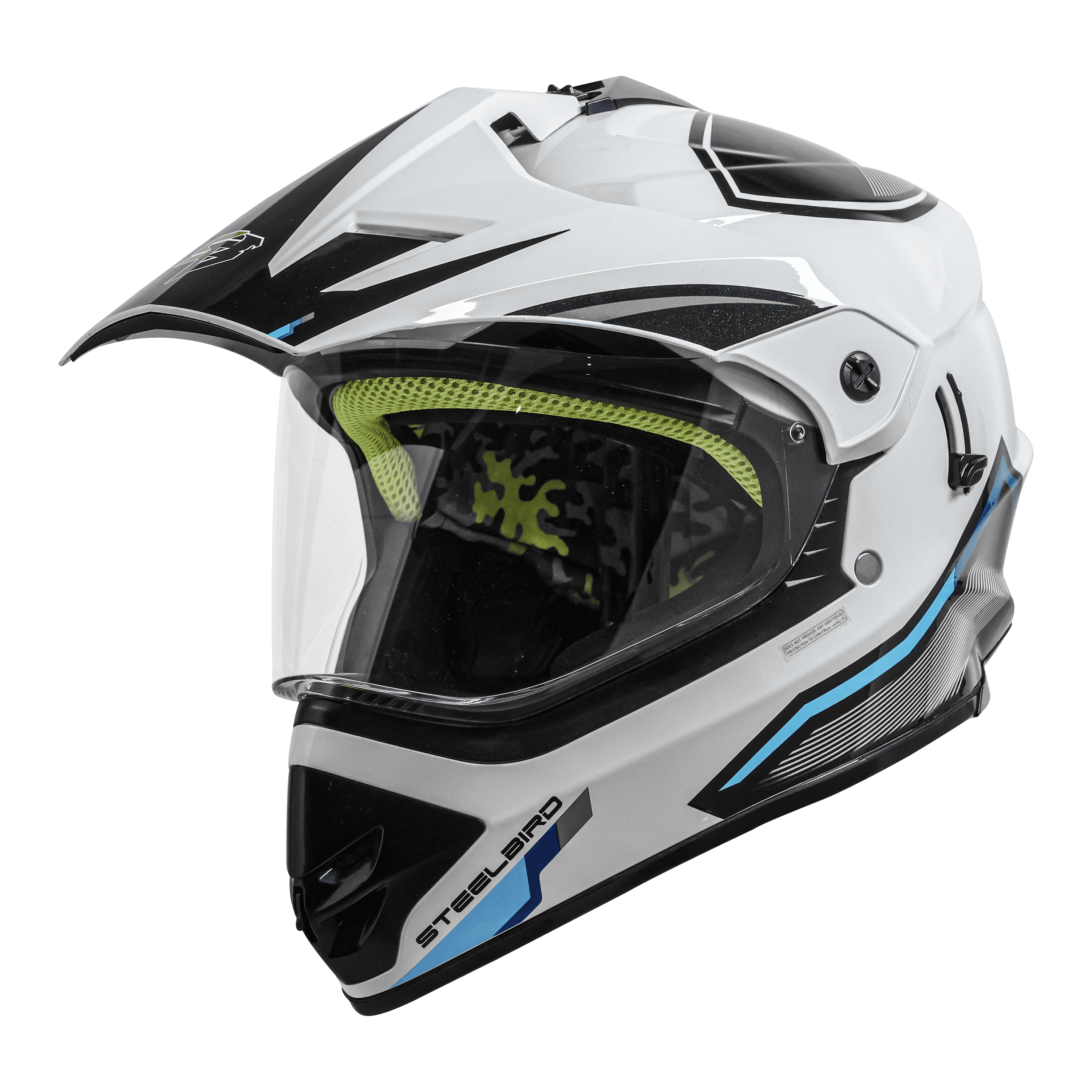 SBH-13 RACER GLOSSY WHITE WITH GREY